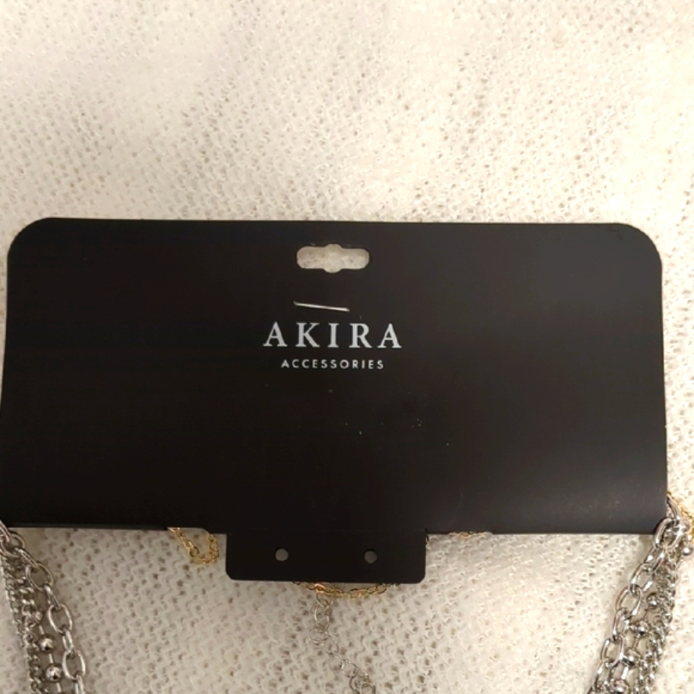 AKIRA Silver and Gold Layered Necklace Collection - Picture 2 of 5